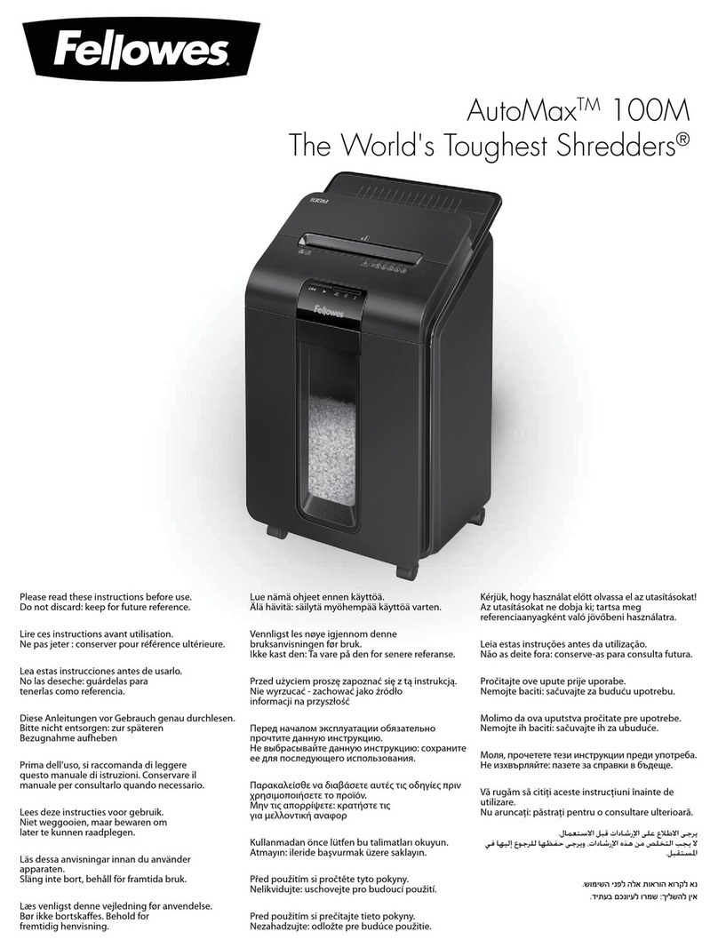 Fellowes AutoMax 100M User manual