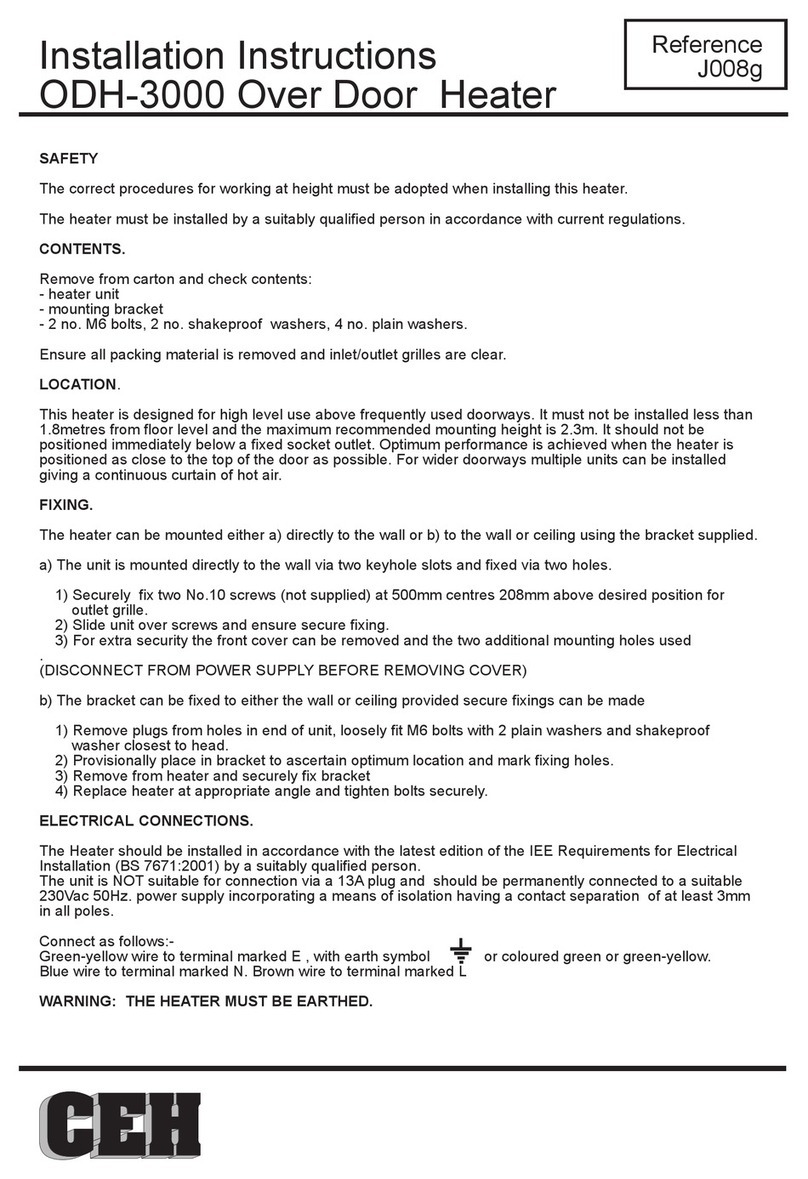 CEH ODH-3000 installation instructions