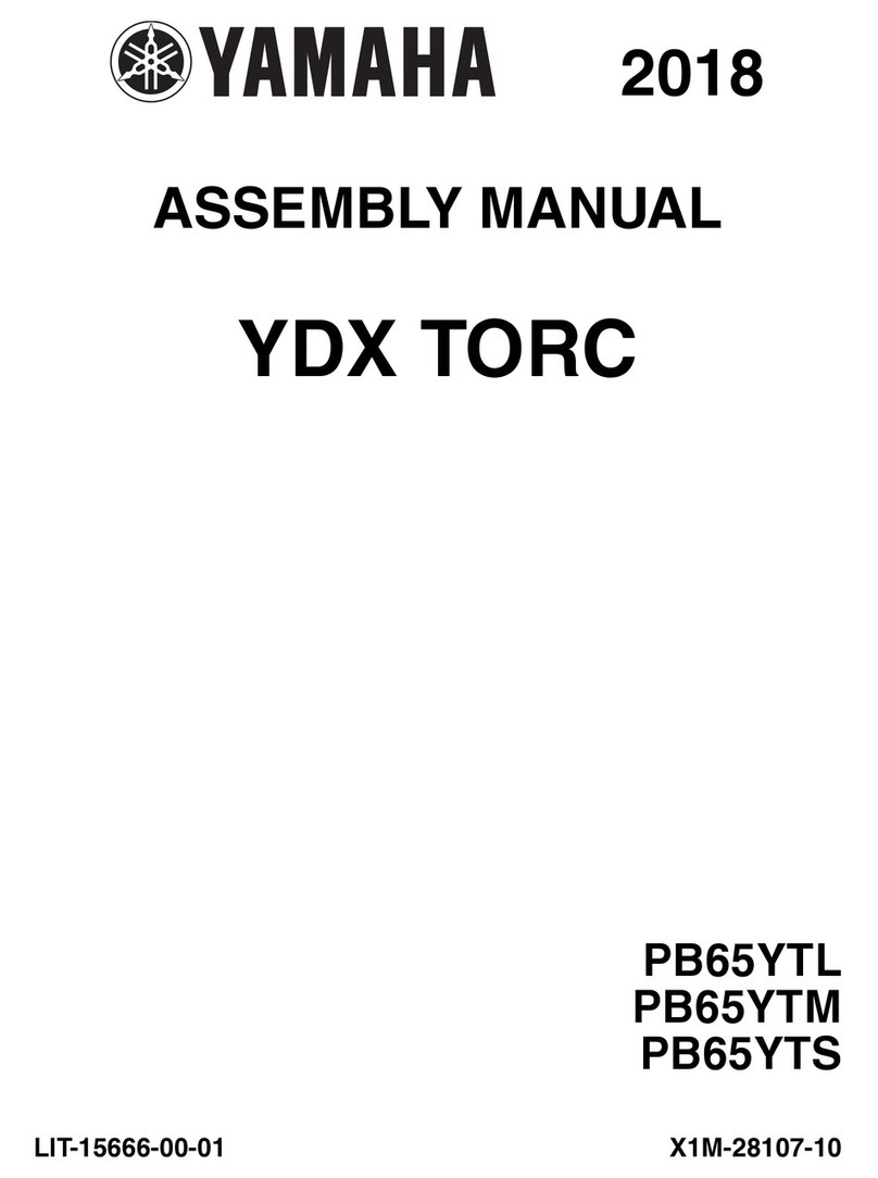 Yamaha YDX TORC PB65YTL Assembly manual