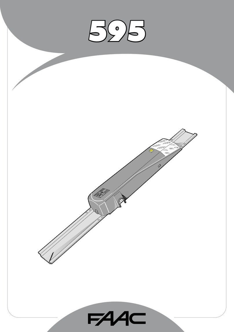 FAAC 595 User manual