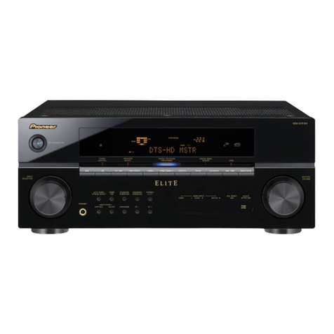 Pioneer VSX03TXH - Elite AV Receiver User manual