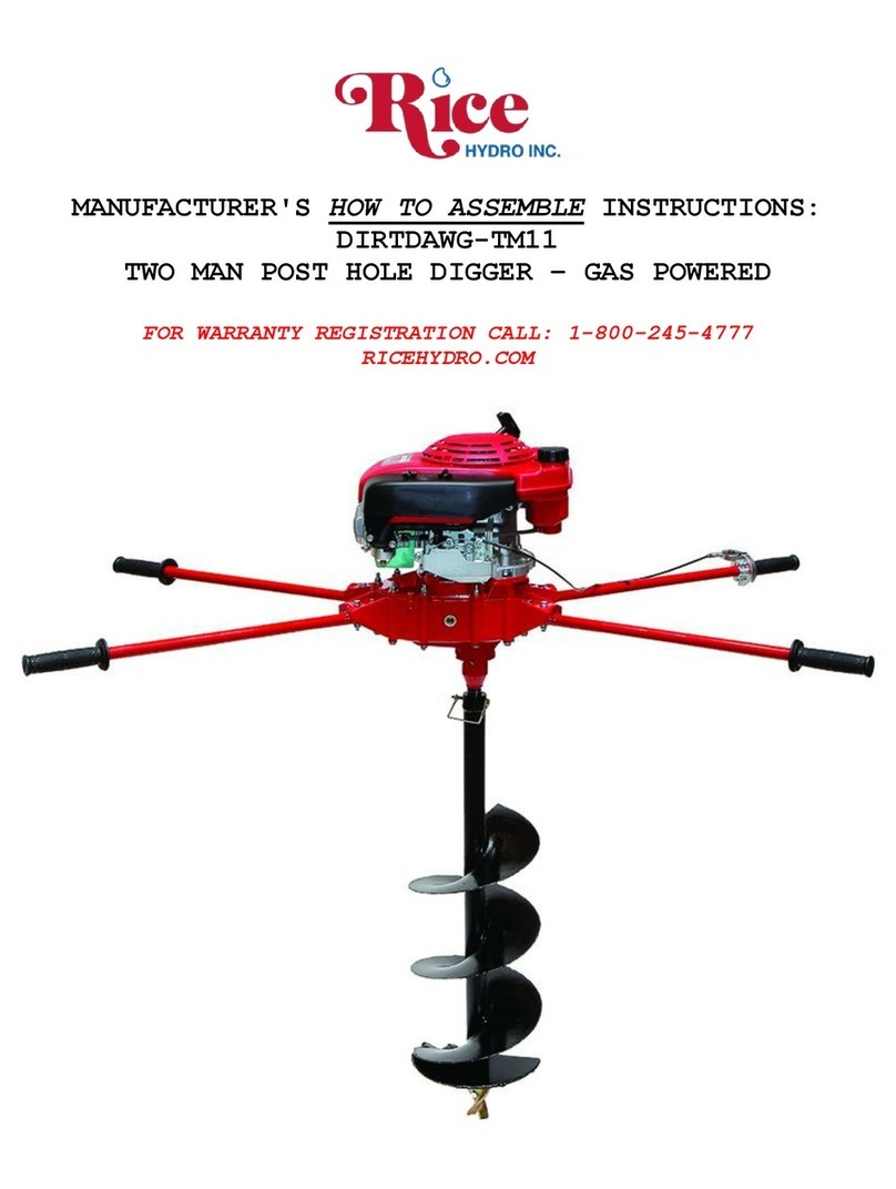 RICE HYDRO DIRTDAWG-TM11 Assembly instructions