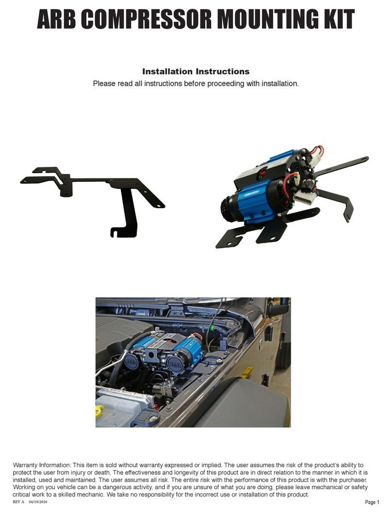 ARB Twin Bracket Installation instructions & owner's manual ARB Twin Bracket Installation instructions & owner's manual