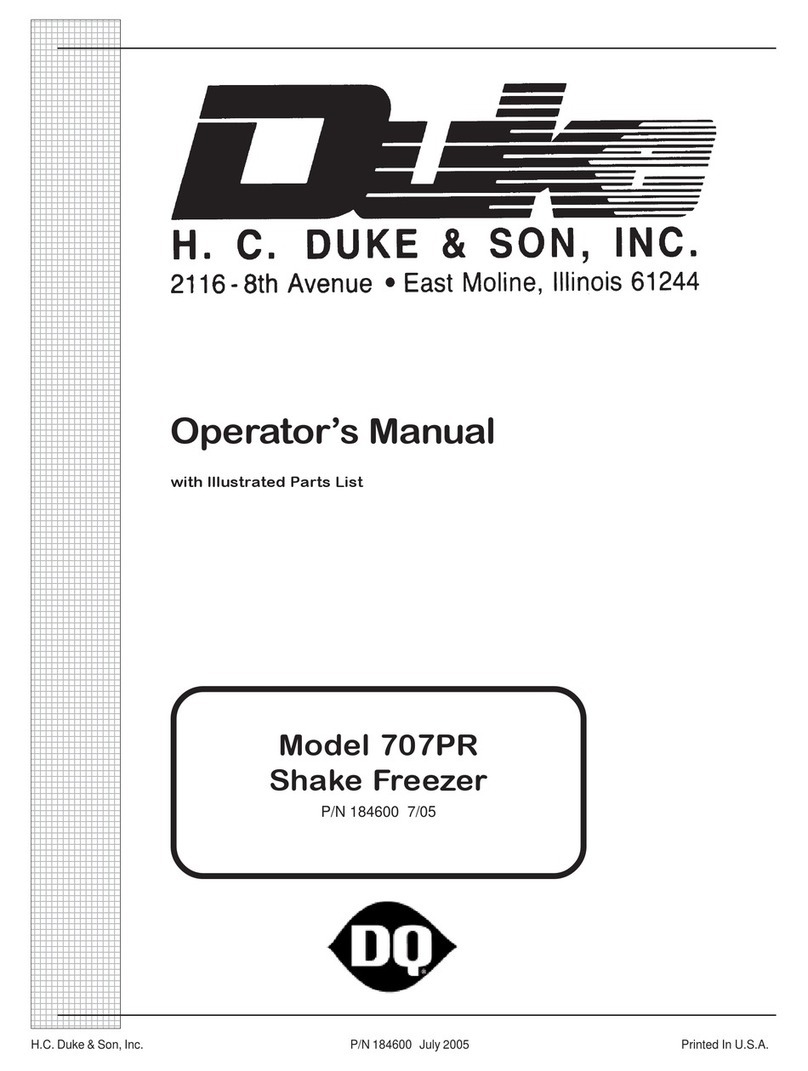 Duke 707PR Operator's manual