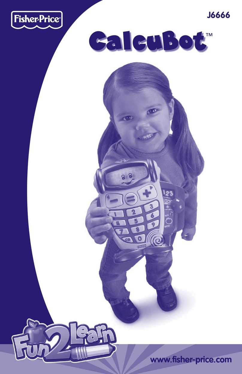 Fisher-Price Fun2Learn CalcuBot quick start guide