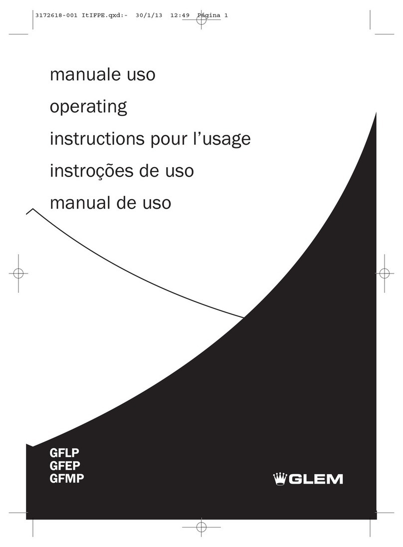 Glem GFLP operating instructions