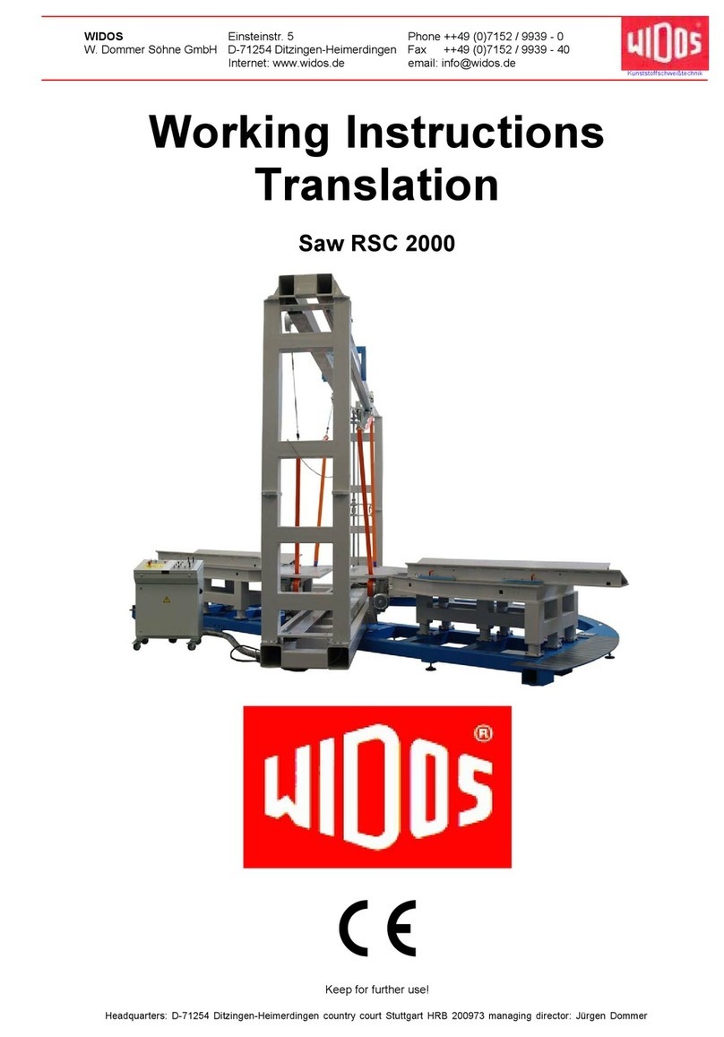 widos RSC 2000 User manual