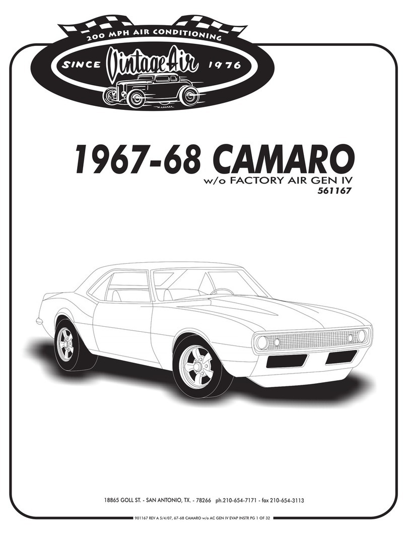 Vintage Air 1967-68 CAMARO w/o Factory Air Gen IV manual