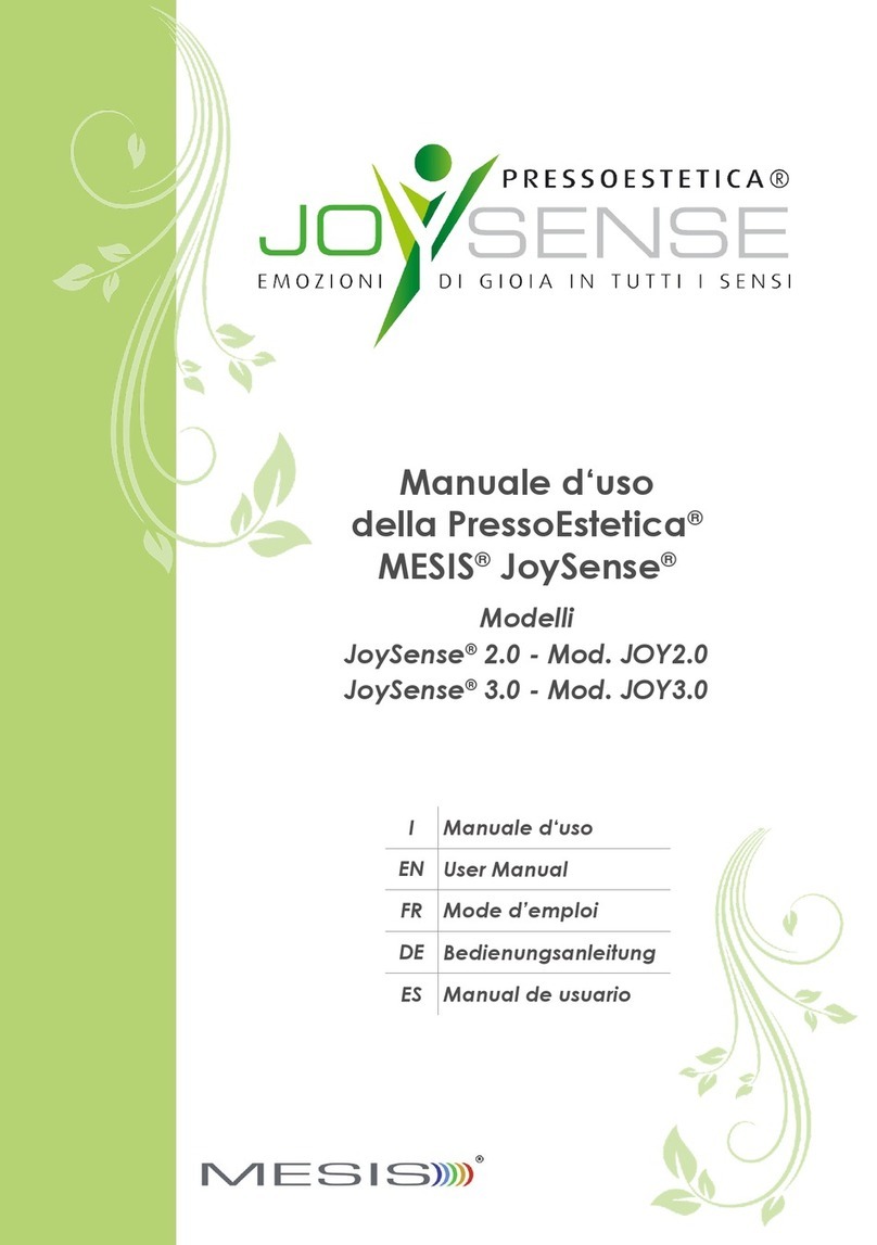 PressoEstetica Mesis JoySense 2.0 user manual PressoEstetica Mesis JoySense 2.0 user manual