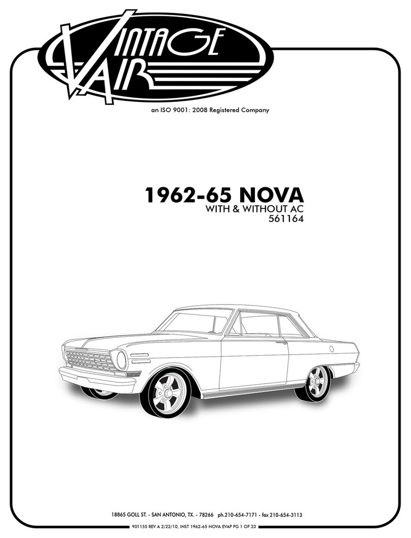Vintage Air 1962-65 NOVA WITH & WITHOUT AC manual