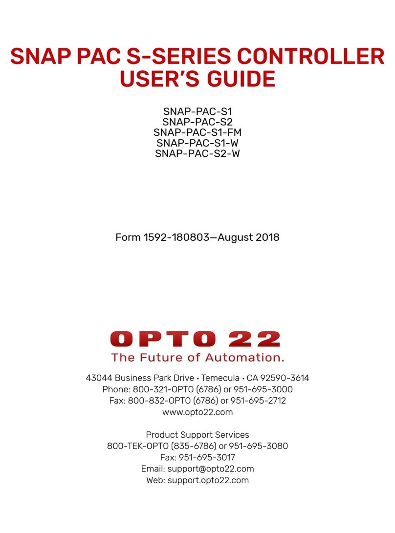 OPTO 22 SNAP PAC S Series user guide