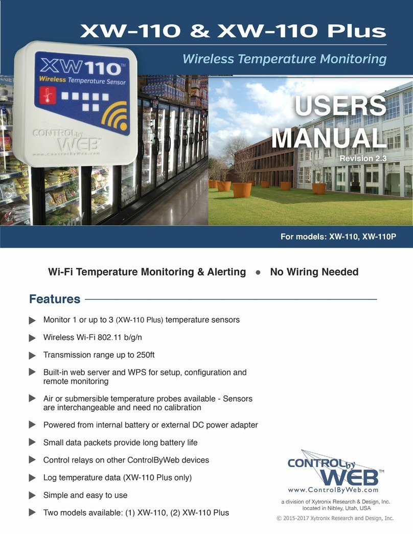 ControlByWeb XW-110 user manual