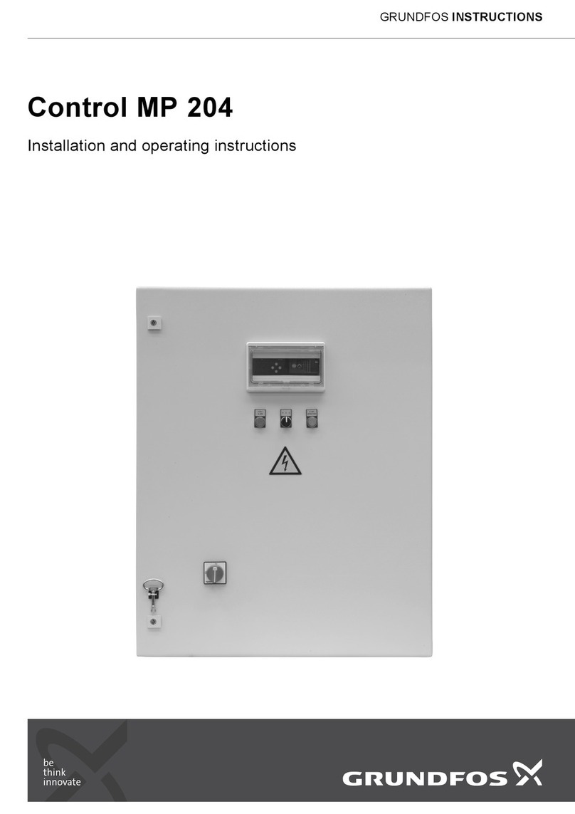 Grundfos MP 204 Installation and operating instructions