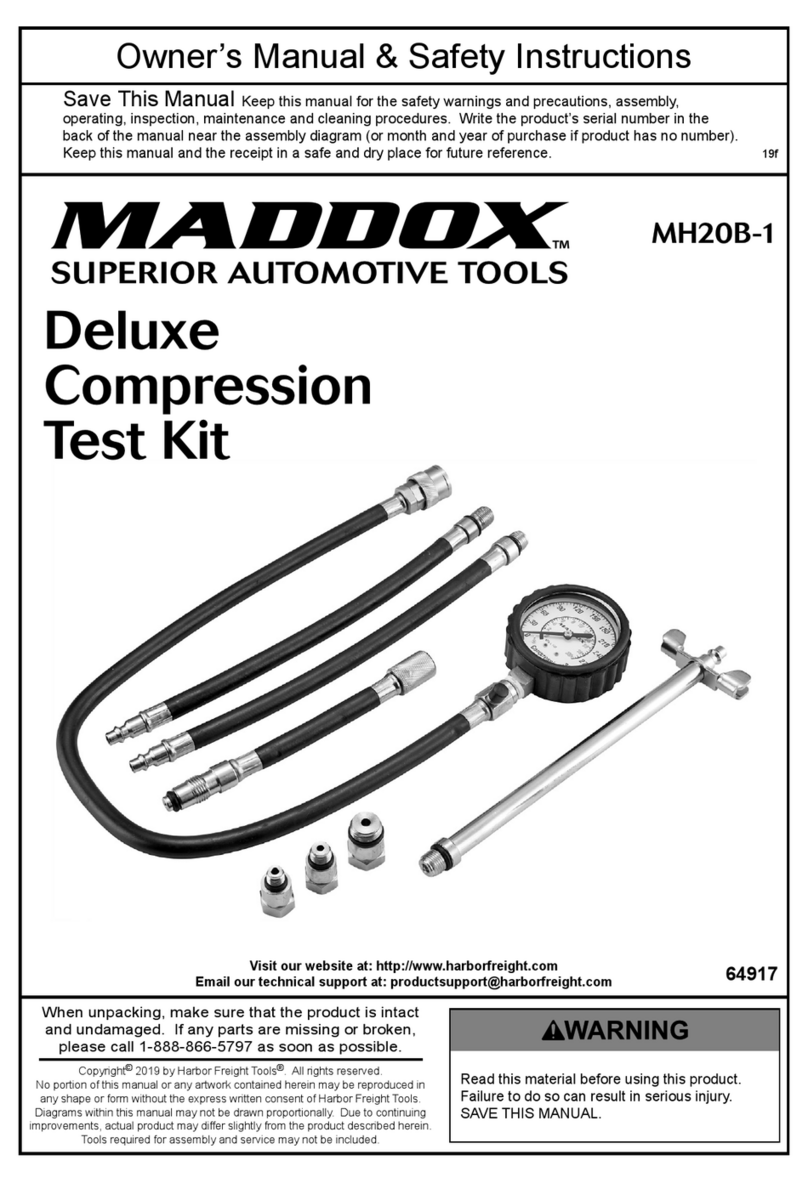 Maddox MH20B-1 Owner's manual & safety instructions