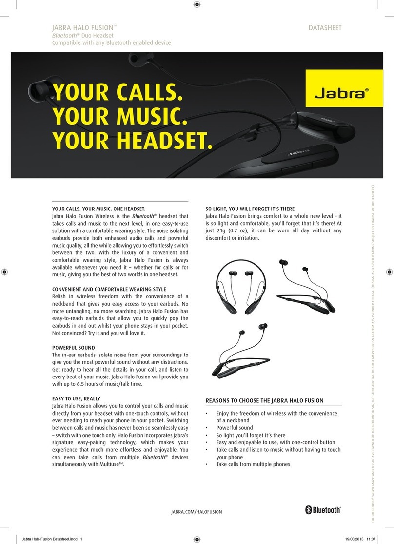 Jabra HALO FUSION quick start guide