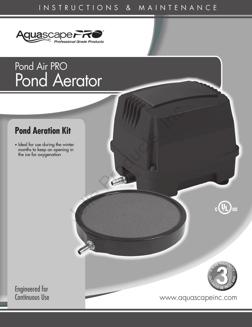 Aquascape Pro Pond Air PRO Instructions & maintenance