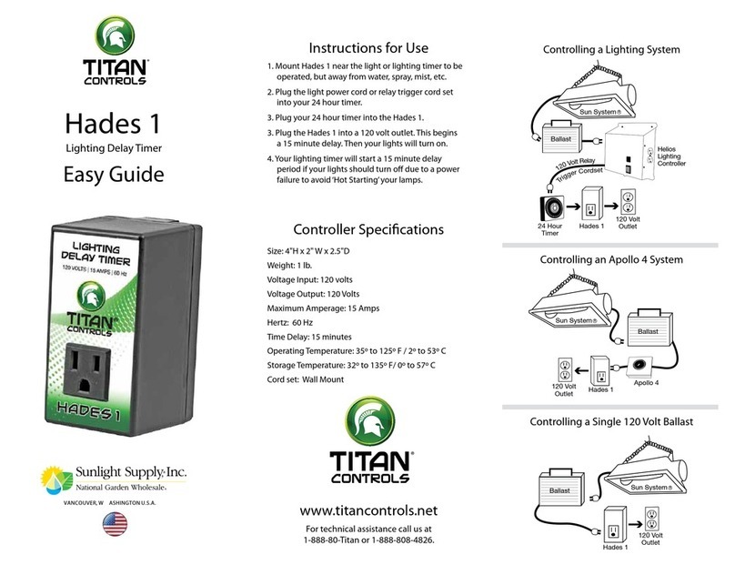 Titan Controls Hades 1 Product information sheet