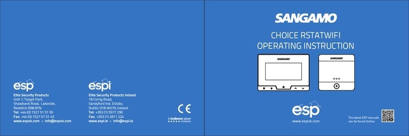 ESP SANGAMO CHOICE RSTATWIFI Operating	 instruction