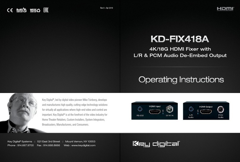 Key Digital KD-FIX418A operating instructions