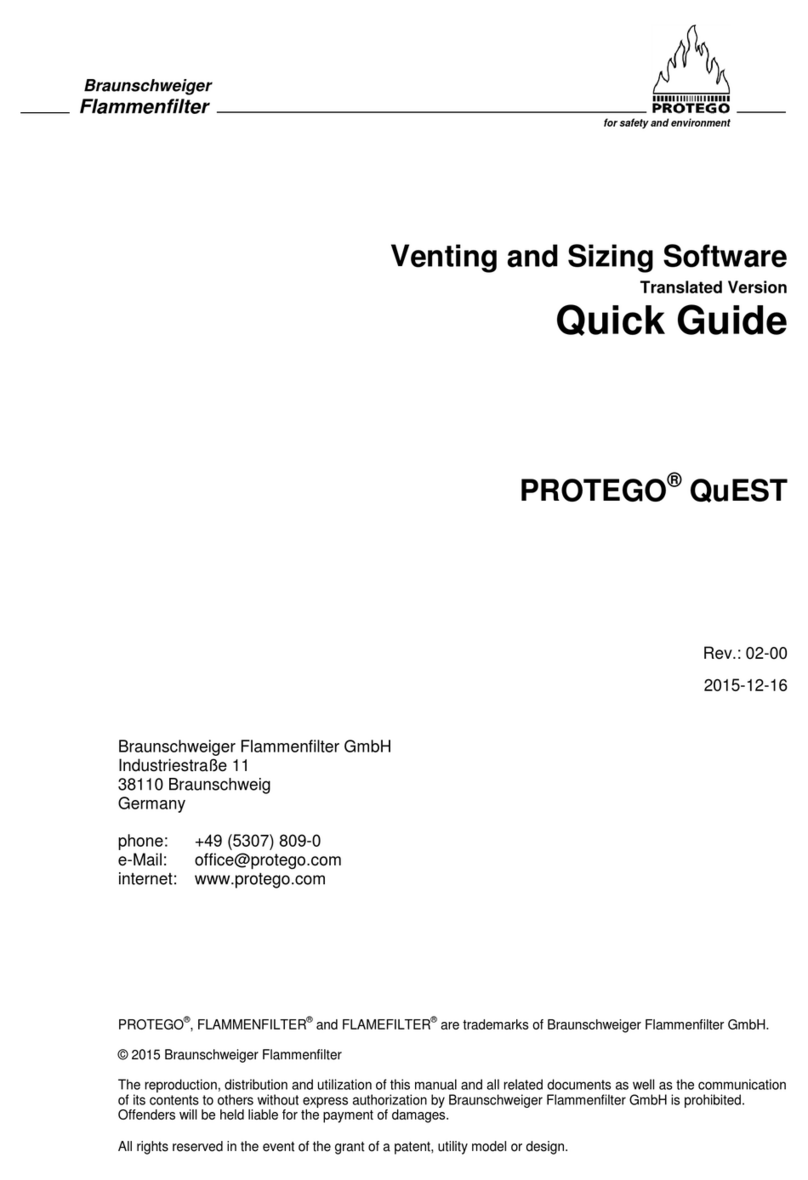Braunschweiger Flammenfilter PROTEGO QuEST quick guide