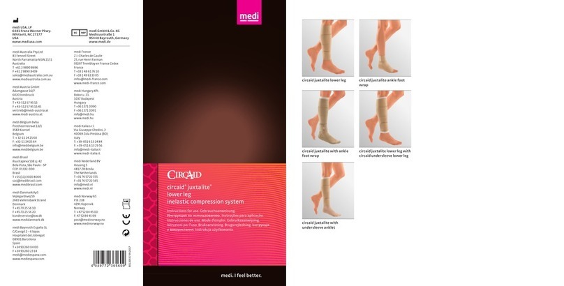 medi CircAid juxtalite lower leg Instructions for use