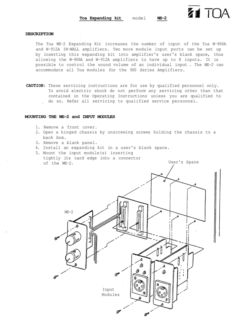 Toa WE-2 manual