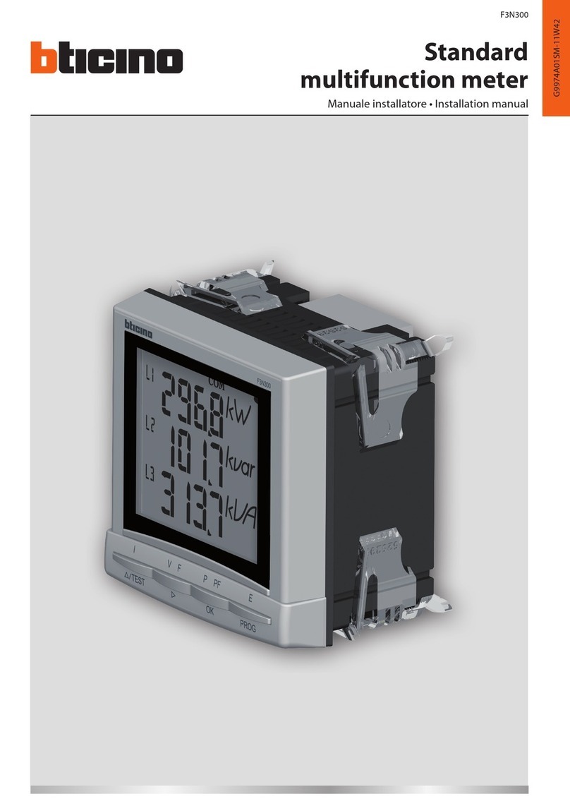 Bticino F3N300 installation manual