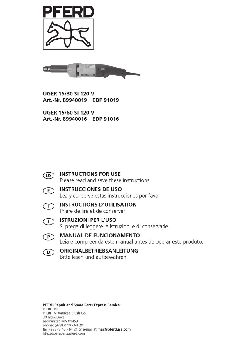 PFERD UGER 15/30 SI 120 V Instructions for use