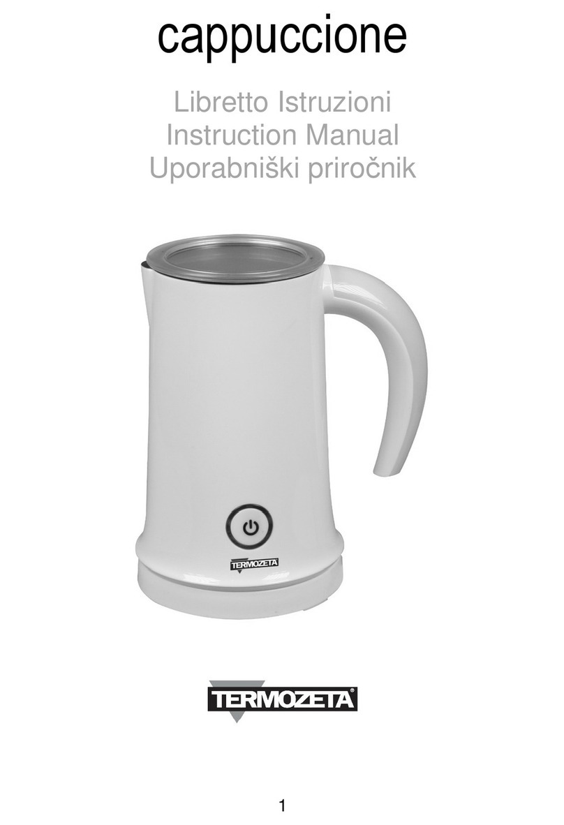 Termozeta cappuccione User manual