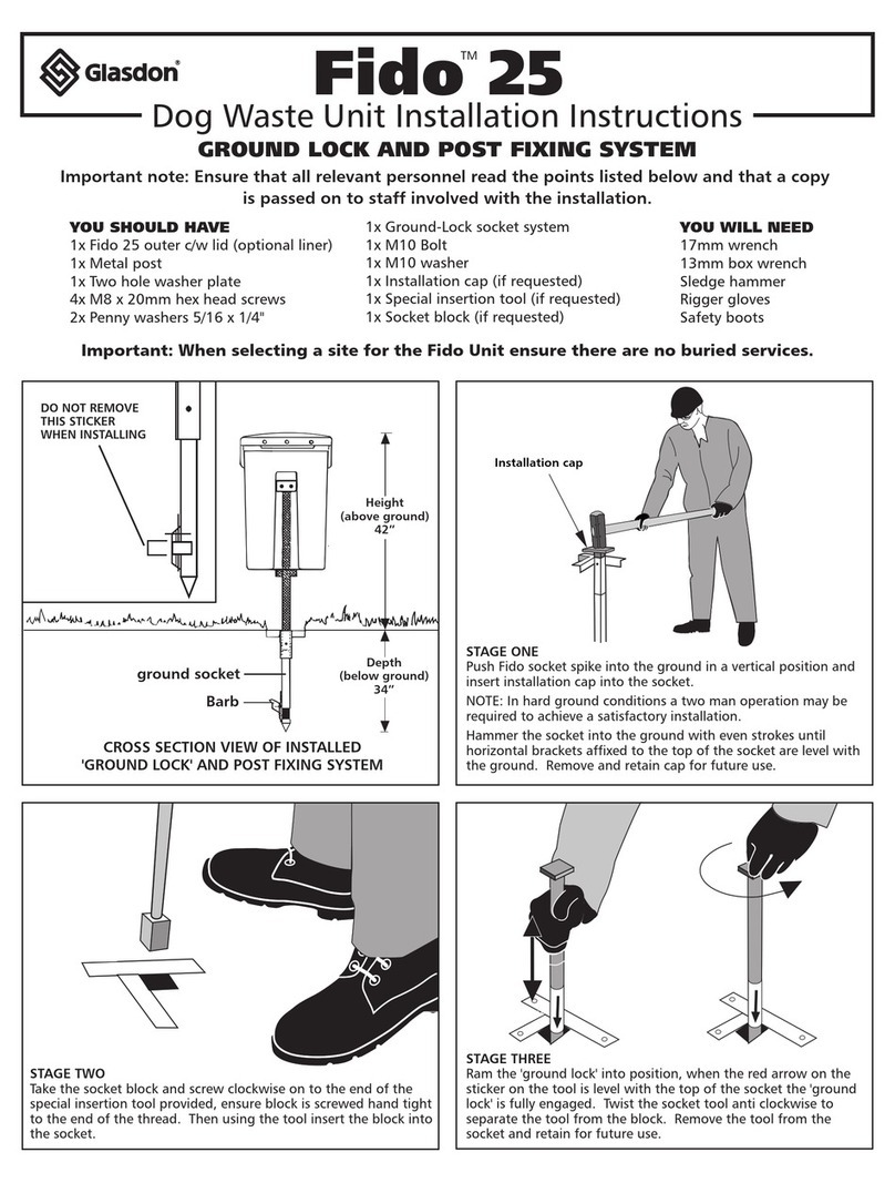 Glasdon Fido 25 installation instructions Glasdon Fido 25 installation instructions