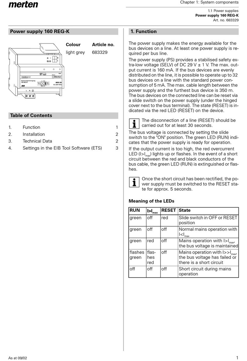 merten 160 REG-K manual