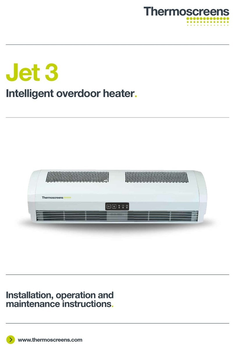 Thermoscreens Jet 3 Installation, operation and maintenance instructions