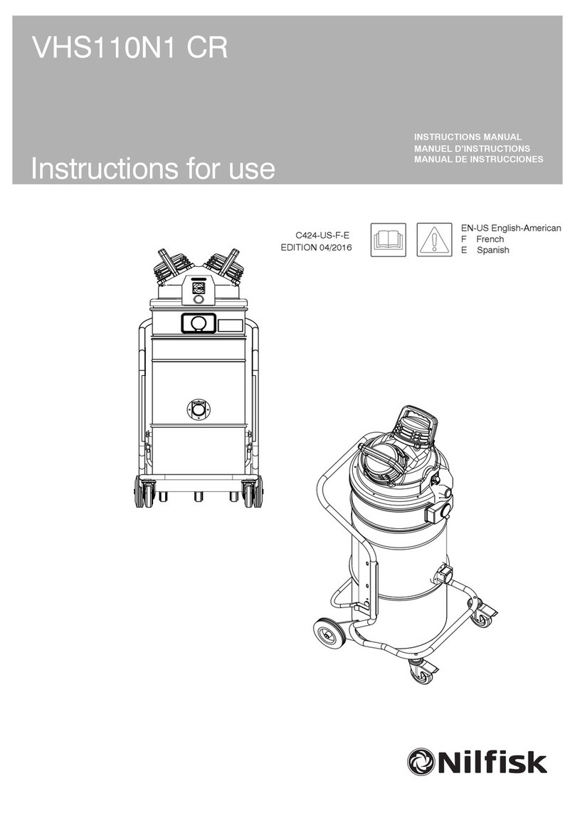Nilfisk-Advance VHS110N1 CR instruction manual
