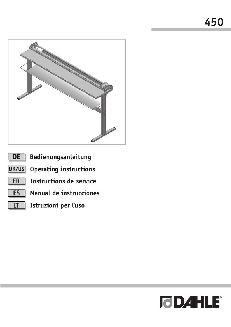 Dahle DAHLE 450 Series operating instructions