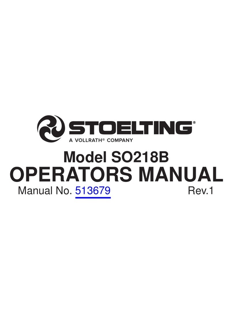 Stoelting SO218B Operator's manual