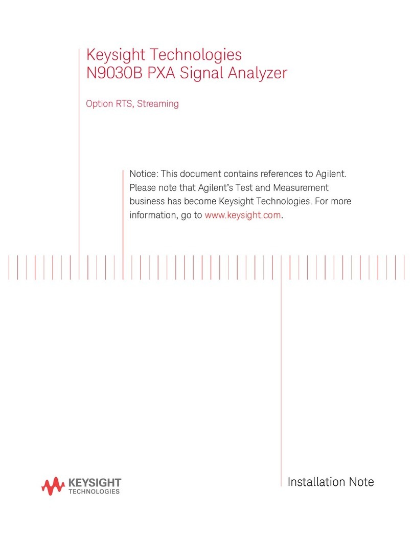 Keysight Technologies N9030B Installation and operation manual