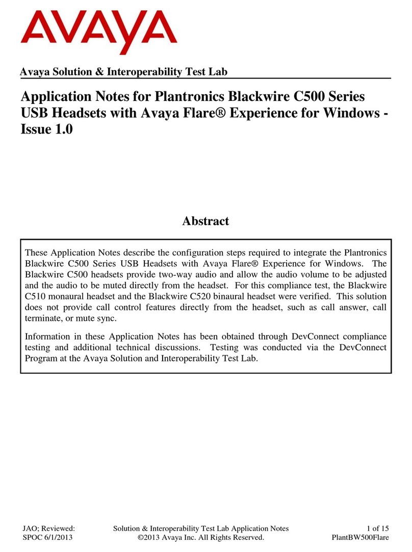 Avaya C500 Series Application notes