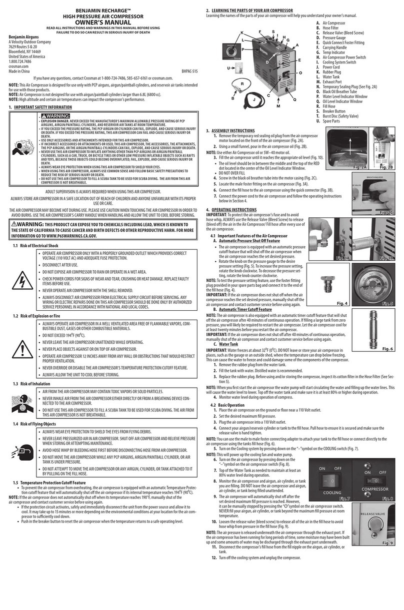 Benjamin Heating products RECHARGE BHPAC-515 owner's manual Benjamin Heating products RECHARGE BHPAC-515 owner's manual