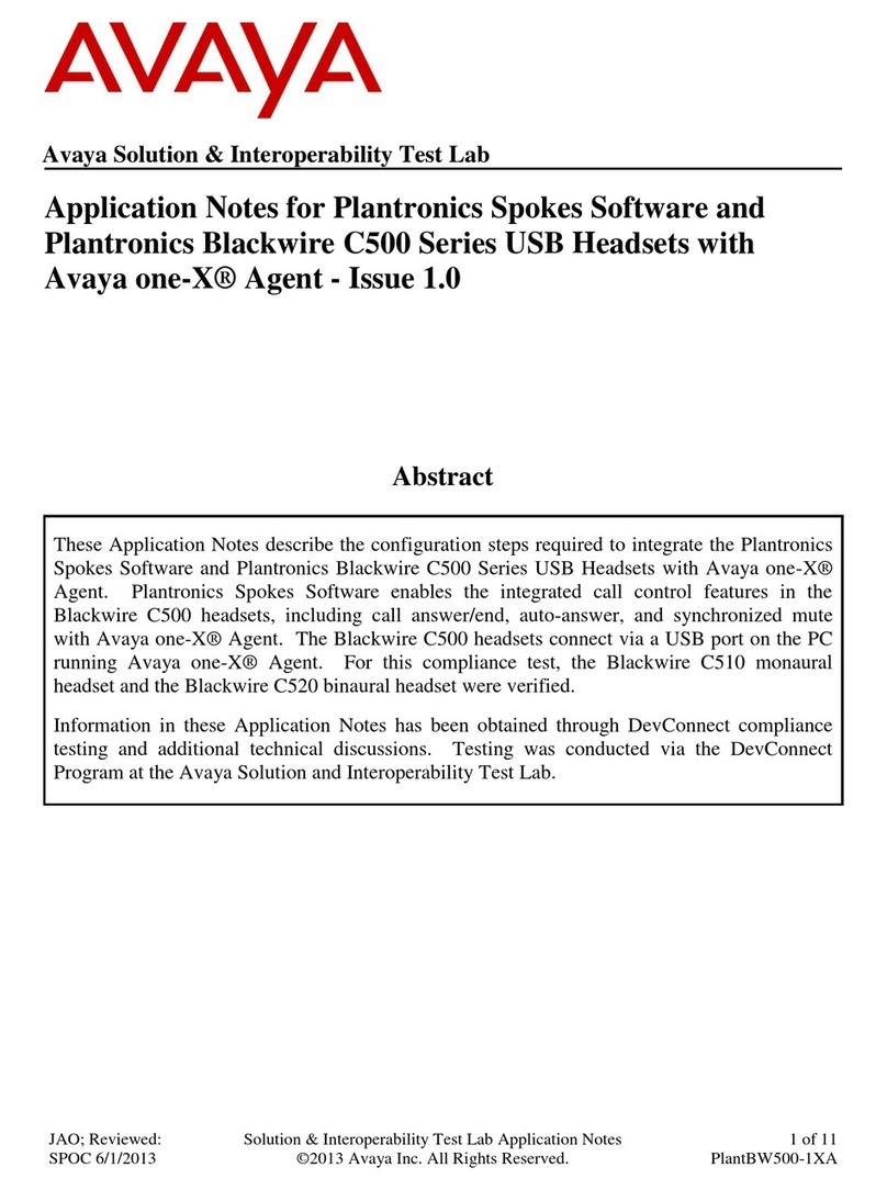 Avaya C500 Series Supplement