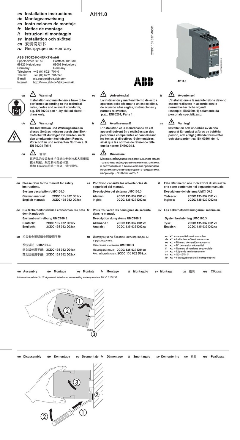ABB AI111.0 User manual
