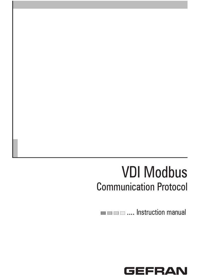 gefran VDI100 Series instruction manual