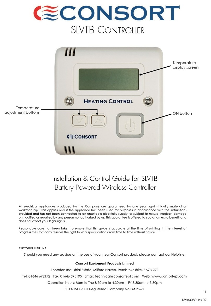 Consort SLVTB Use and maintenance manual Consort SLVTB Use and maintenance manual