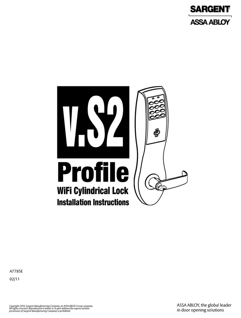 Assa Abloy SARGENT Profile Series User manual