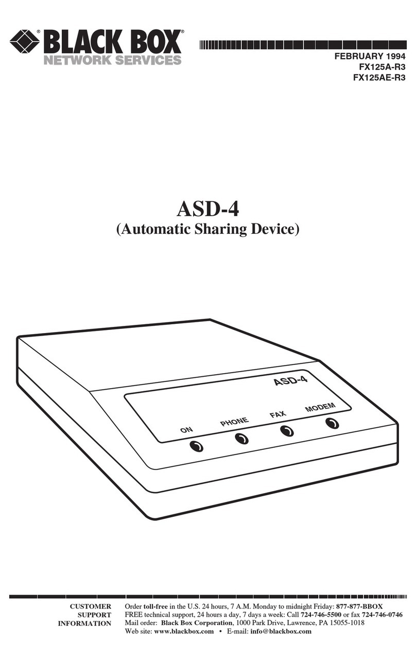Black Box ASD-4 User manual