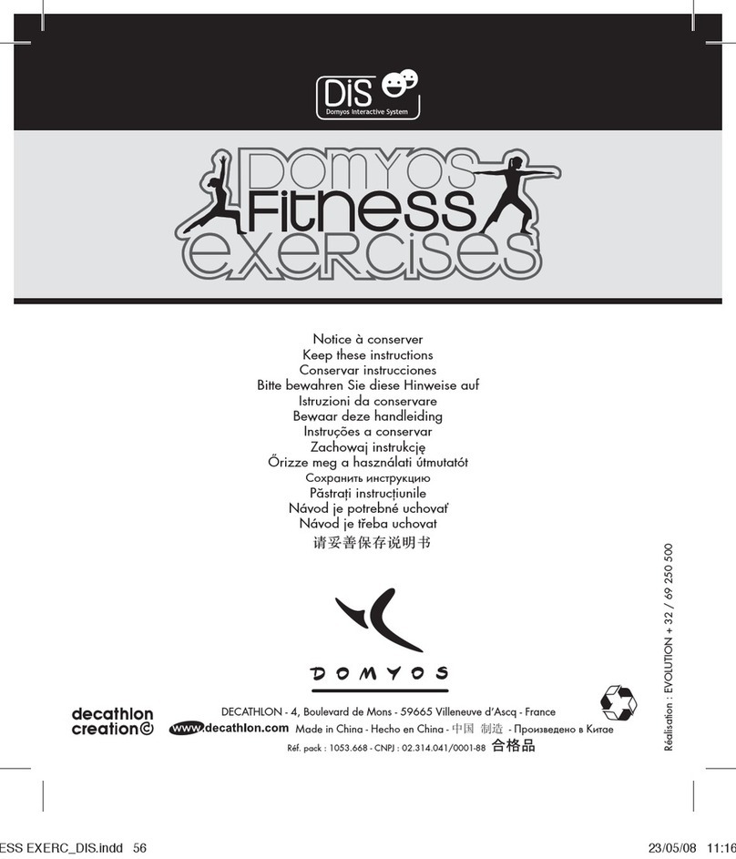 Decathlon Domyos Fitness exercises User manual