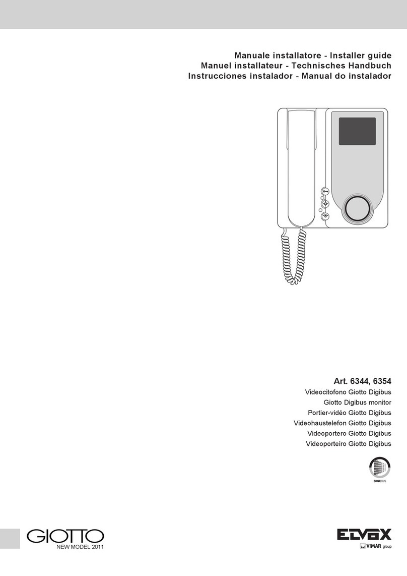 Vimar Elvox Giotto 6344 Assembly instructions