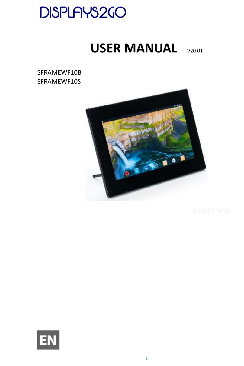 Displays2go SFRAMEWF10B User manual