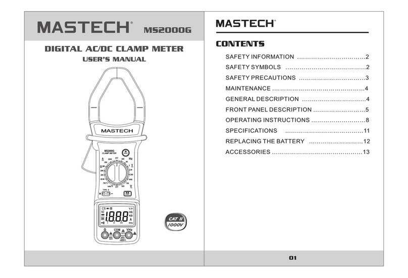 Mastech MS20006 user manual