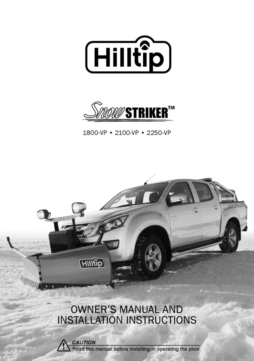 Hilltip SnowStriker 1800-VP Owner's manual and installation instructions