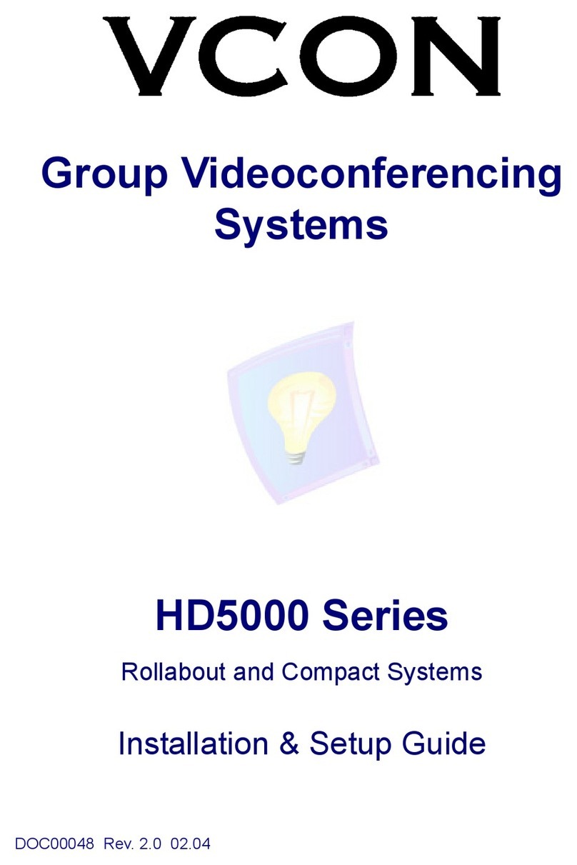 VCON HD5000 Series User manual